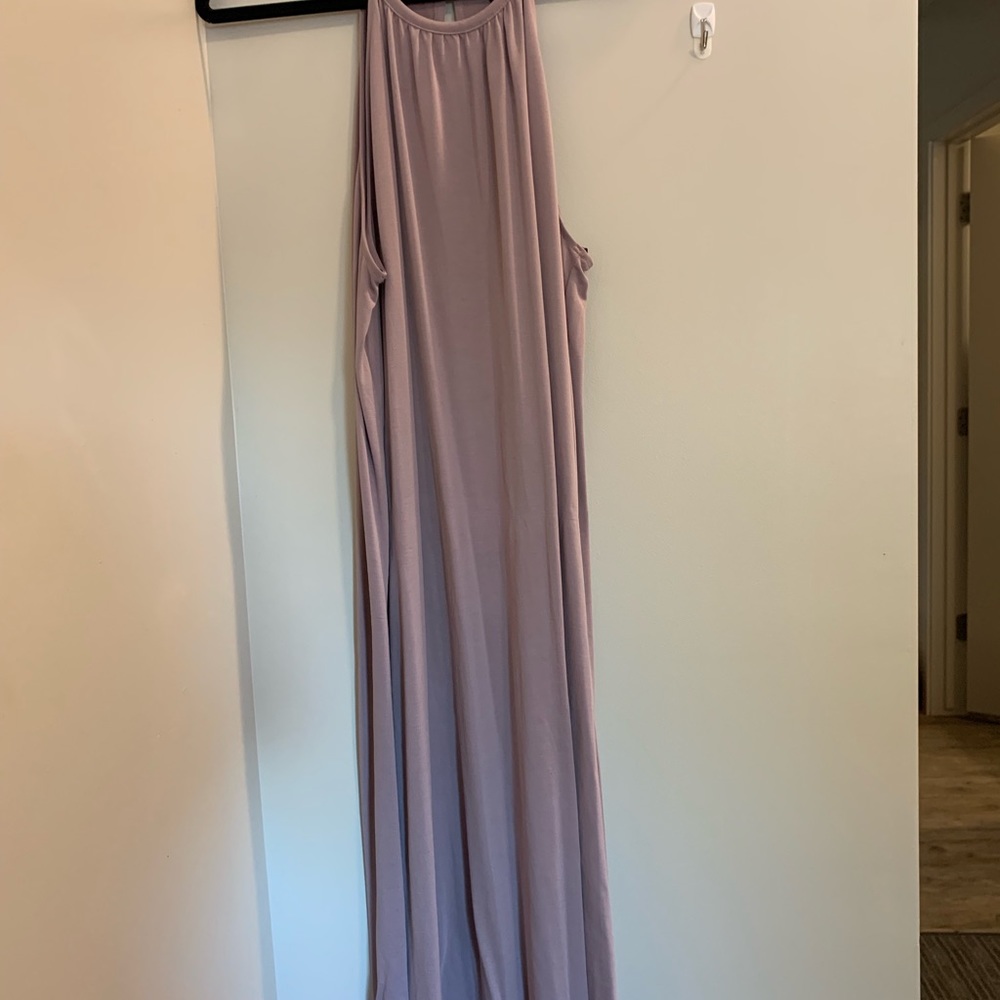 High neck strappy dress
